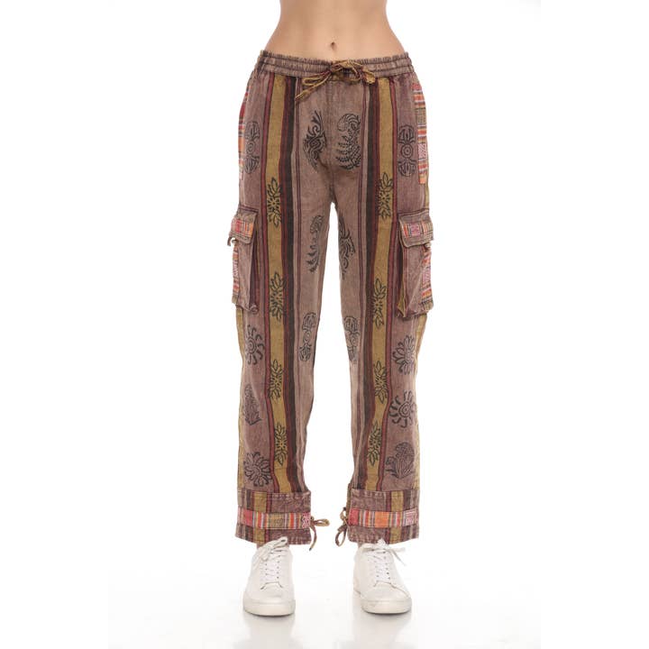 The Collection Royal / Royal Handicrafts - Wholesale Pants - Women's - Cotton Washed Boho Hippie Genie Pants