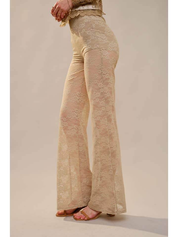 Blue B - Wholesale Pants - Women's - 23781P Floral Lace Western Stitch Inner Short Flare Pants7