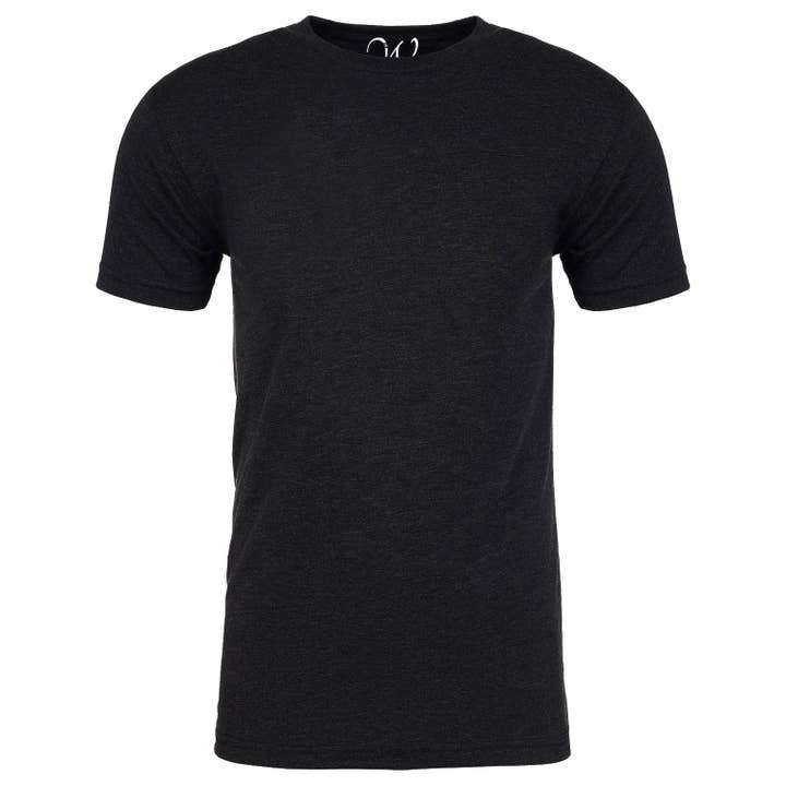EWC 601B Black Heathered Crew Neck T-shirt for wholesale by Ethan Williams