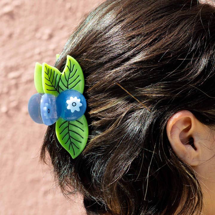 Jenny Lemons - Wholesale Hair Clip - Women's - Large Blueberry Hair Claw Clip