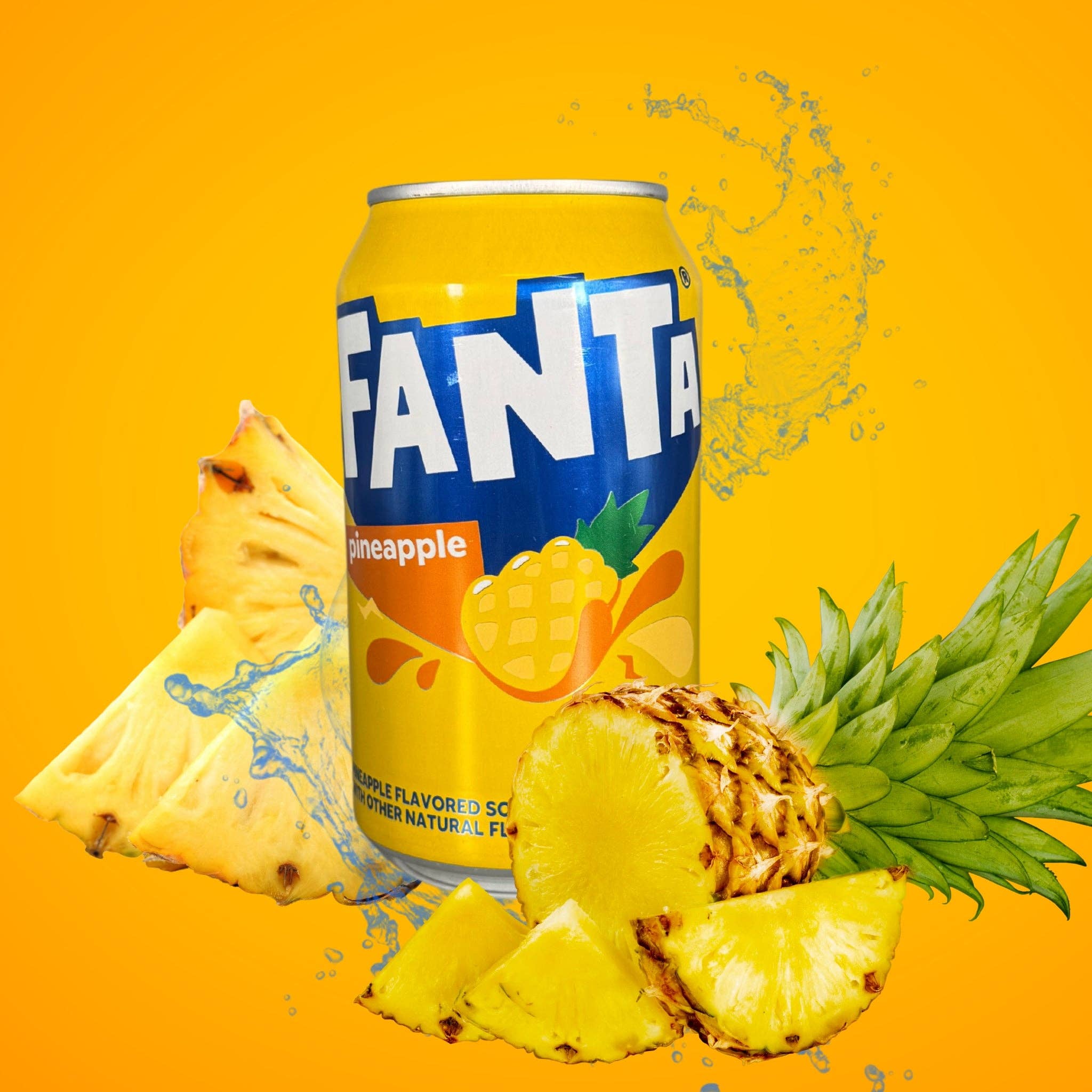 utoppa GmbH - Wholesale Soda/Carbonated Drink - Fanta USA Pineapple 355 ml1