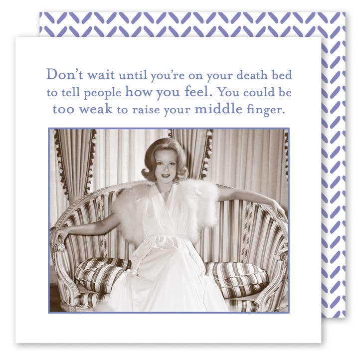 Tell People Beverage Napkin for wholesale by Shannon Martin Design