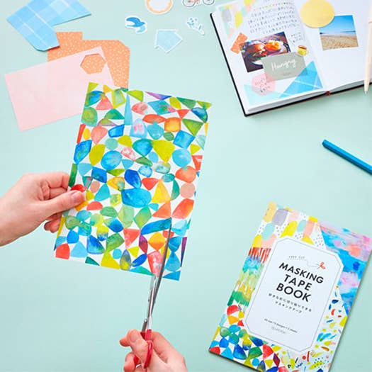 Decorative Paper Masking Tape Book A5 Size from Japan for wholesale by HITOTOKI by KING JIM