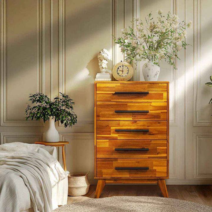 Acacia Linea Solid Wood Dresser for Timeless Elegance for wholesale by Dhintra