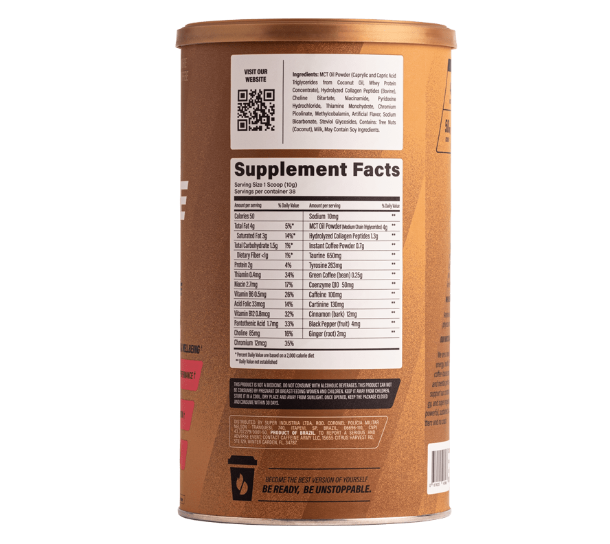 Caffeine Army LLC - Vente Cafés/expressos instantanés - Café Smart Energy, format économique (38 portions)3