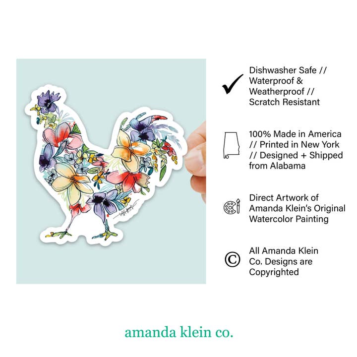 Amanda Klein Co. - Wholesale Sticker - Cross Vinyl Decal Sticker