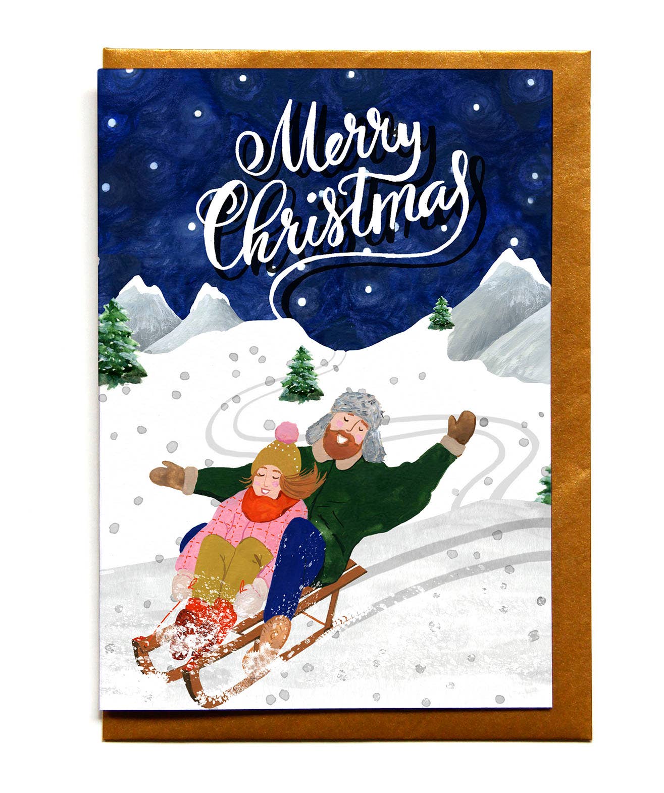 Reddish Design - Wholesale Christmas Card - Christmas sleigh ride 0