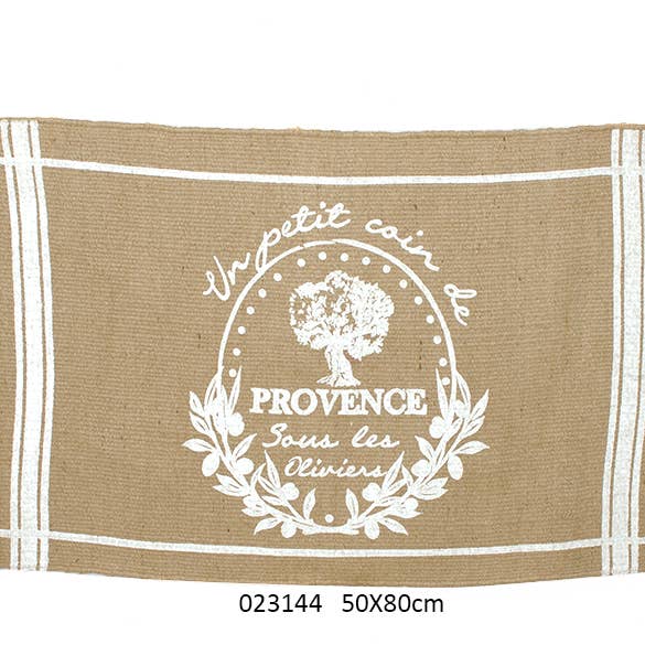 Tæppe 'Cesarine' Linfarvet Bund 50 X 80 cm for engroshandel hos Faye