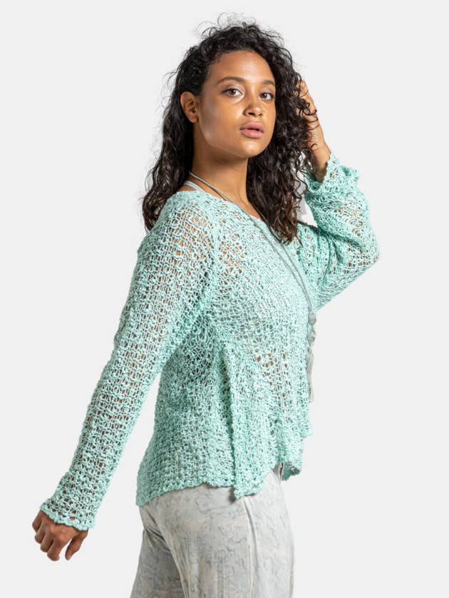 Hands To Hearts - Wholesale Tunic - Women's - Crocheted Long Sleeve Soul Warmer35