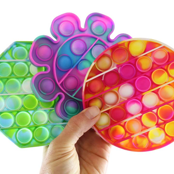 Curious Minds Toys - Wholesale Fidget Toy - Kids - Tie Dye Bubble Pop Fidget Toy Game-Push Bubble Wrap OT