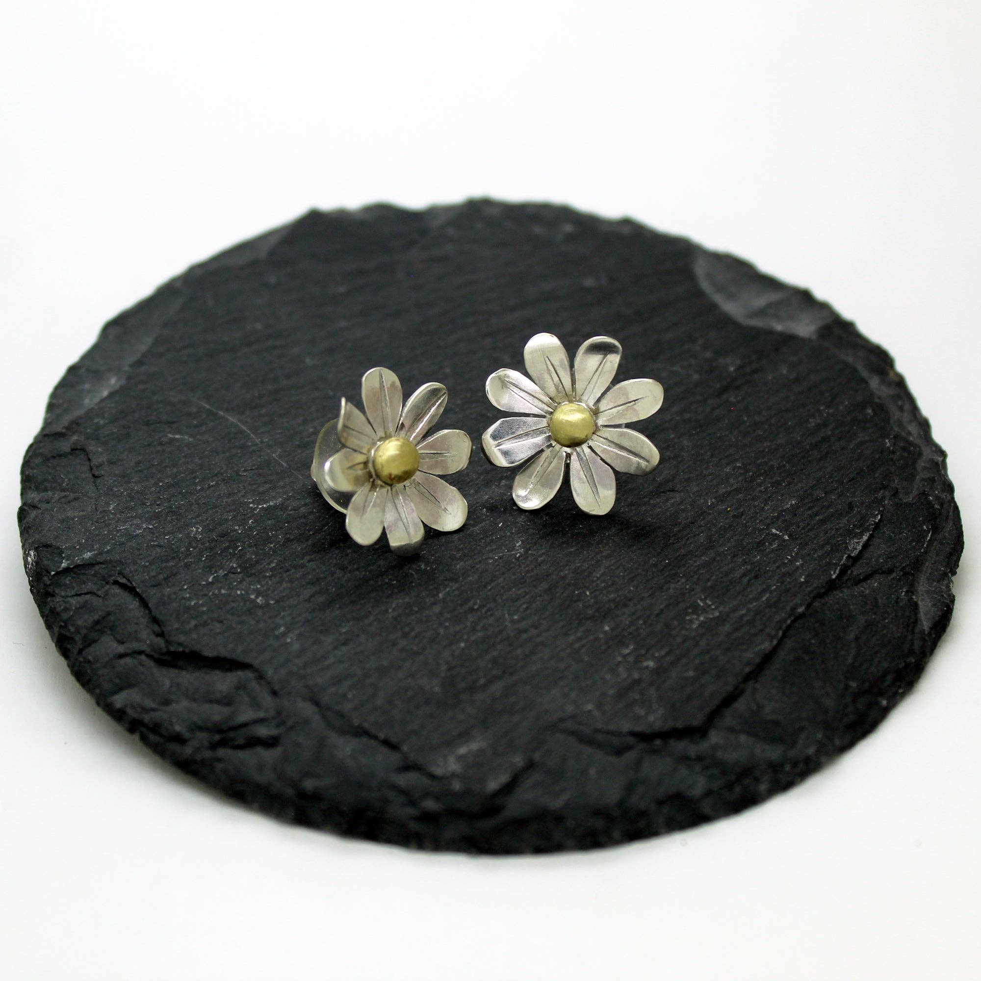 Plataica - Wholesale Stud/Post Earrings - Daisy Earrings in 925 Silver and Brass7