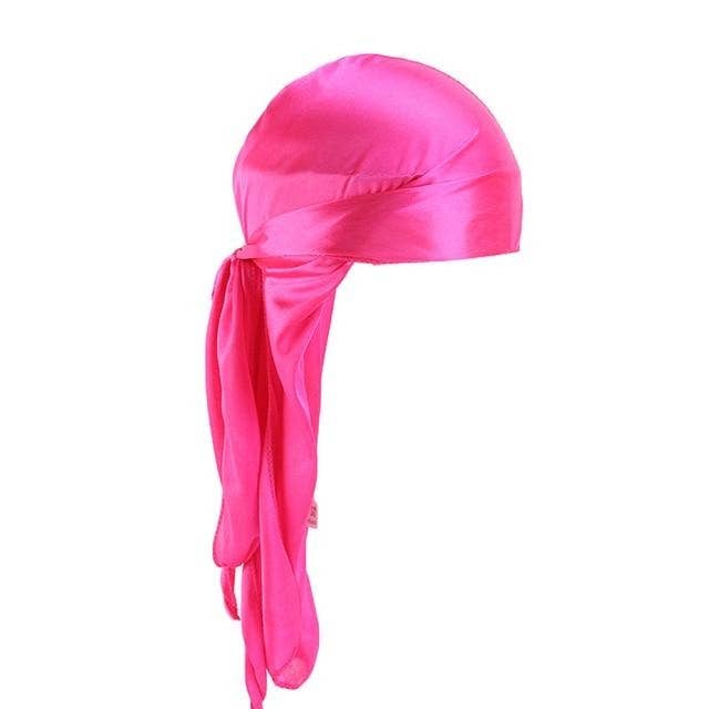Hot Pink Silk Durag för wholesale av Taelor Boutique