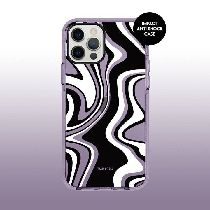 Swirl Purple Impact iPhone Case for wholesale by Talk and Tell