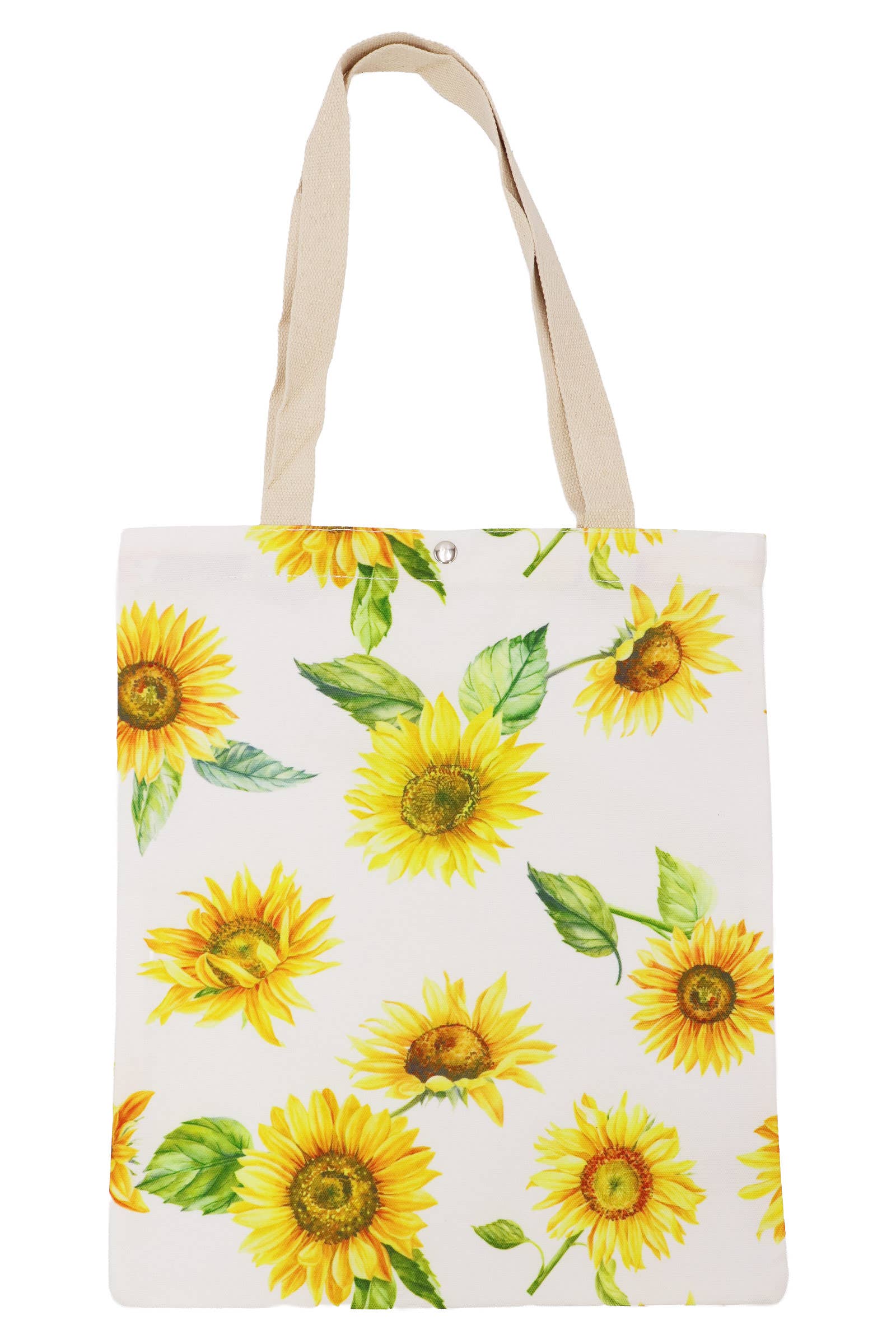 ASSORTED Sunflower Print Canvas Tote Bag for wholesale on Faire7