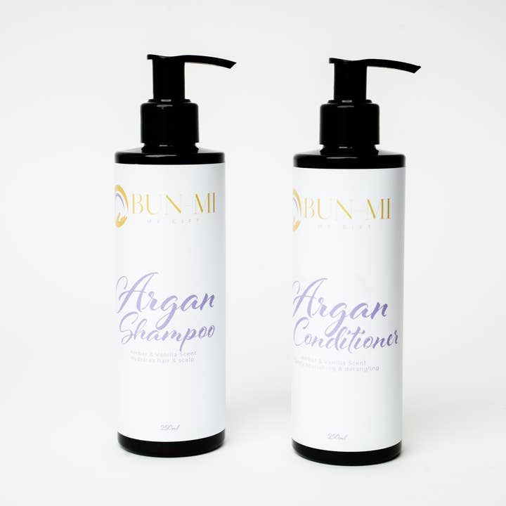 Argan Shampoo and Conditioner for wholesale by Bun-Mi