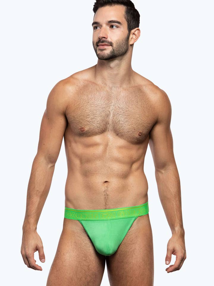 Grüner Bambus-Tanga für den Großhandel von GARCON® Underwear