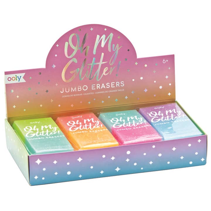 Bobangles - Wholesale Eraser - Ooly Eraser - Oh My Glitter Display/12
