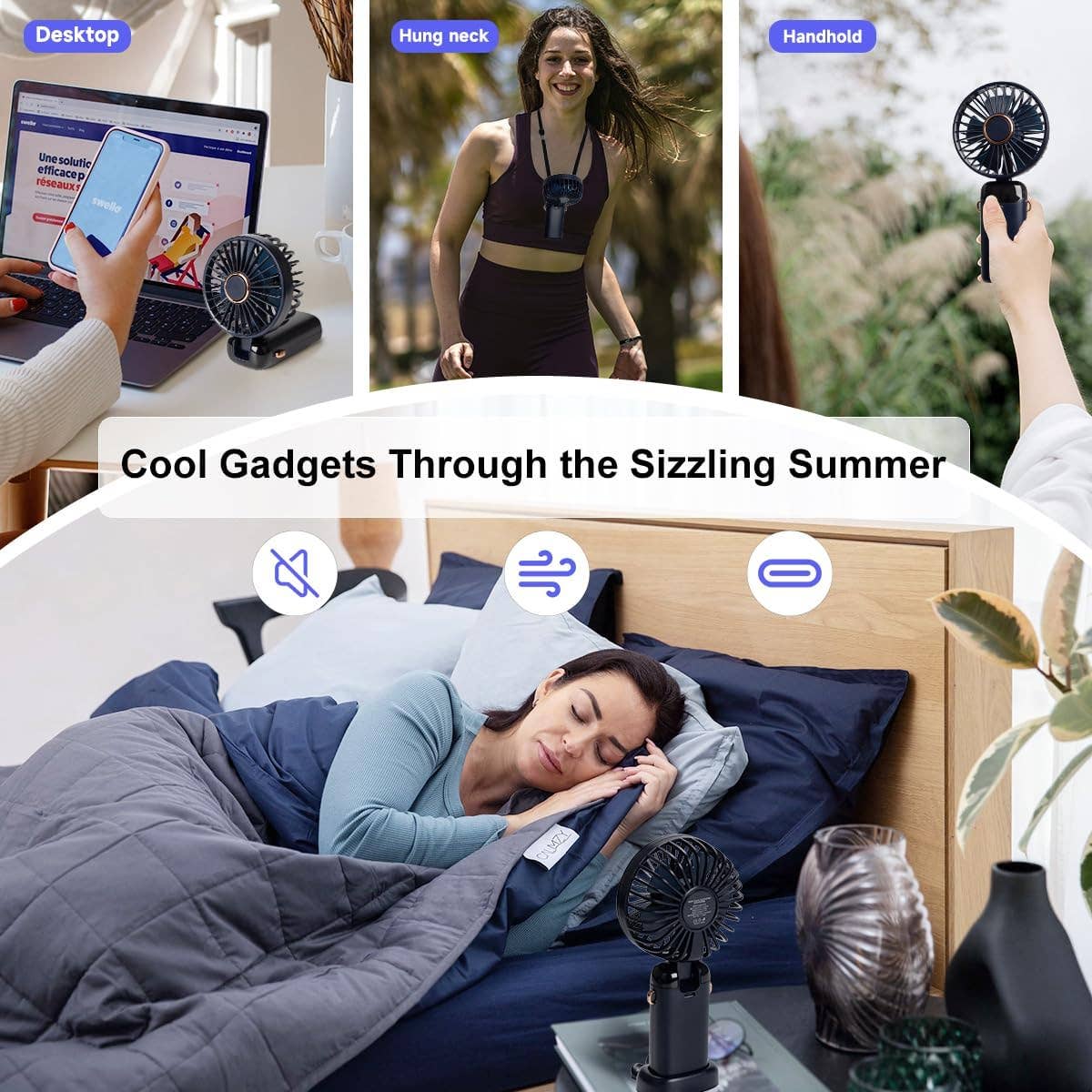  Pack Mix Match Colors  Perfect Gift USB-C Rechargeable Portable Cooling for wholesale on Faire5