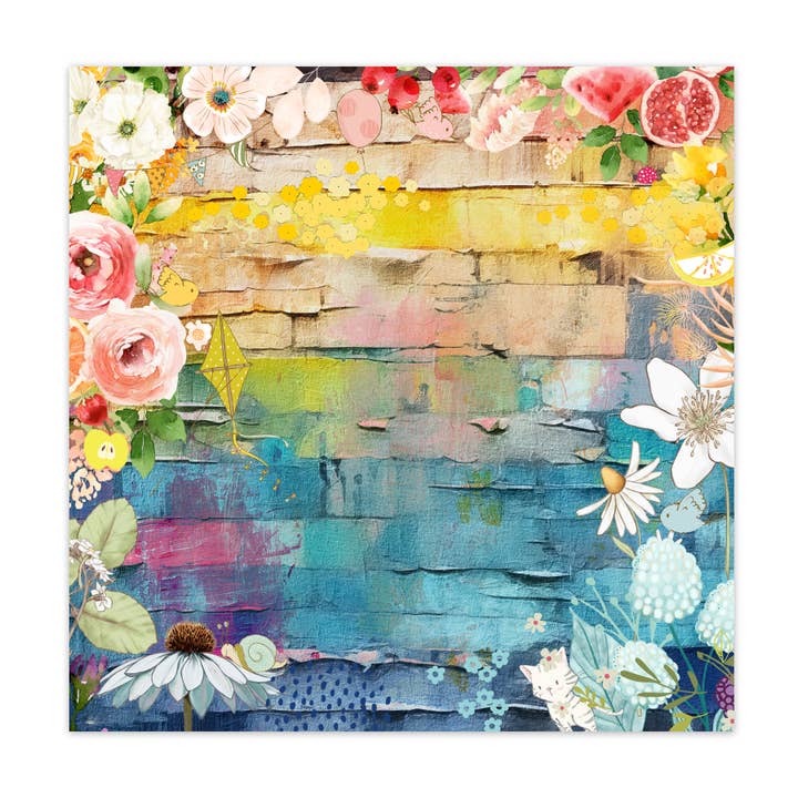 Splash of Color 12x12 Single Sided Paper (25 pack) for wholesale by Pretty Little Studio