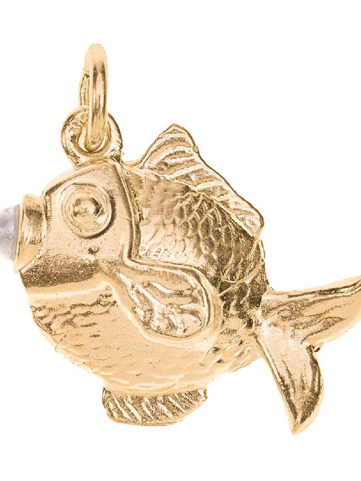 Thick pearl fish pendant g-p for wholesale by XZOTA