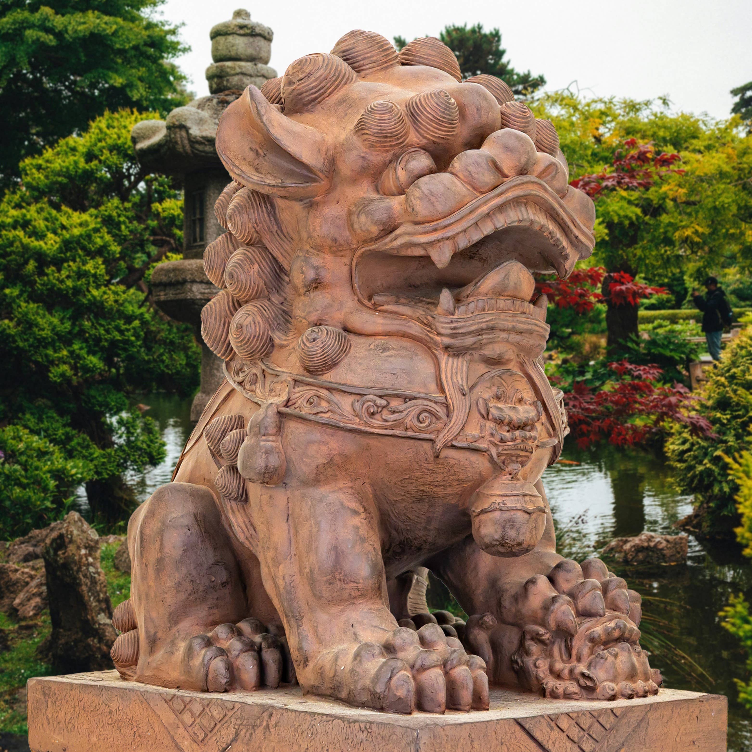 Zaer Ltd. International - Wholesale Sculpture - Magnesium Foo Dog Statues "Gan & An" 2PC/Set- Options17