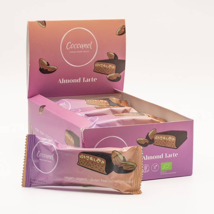 Cocoanel - Wholesale Chocolate Bar - Almond Tarte Slice0