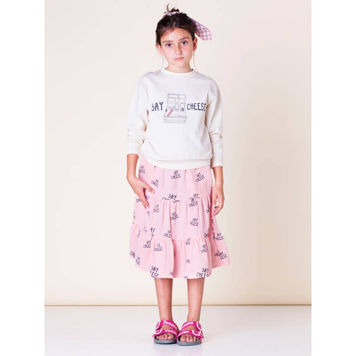 Say Cheese Midi Skirt S32923 for wholesale by Tocoto Vintage