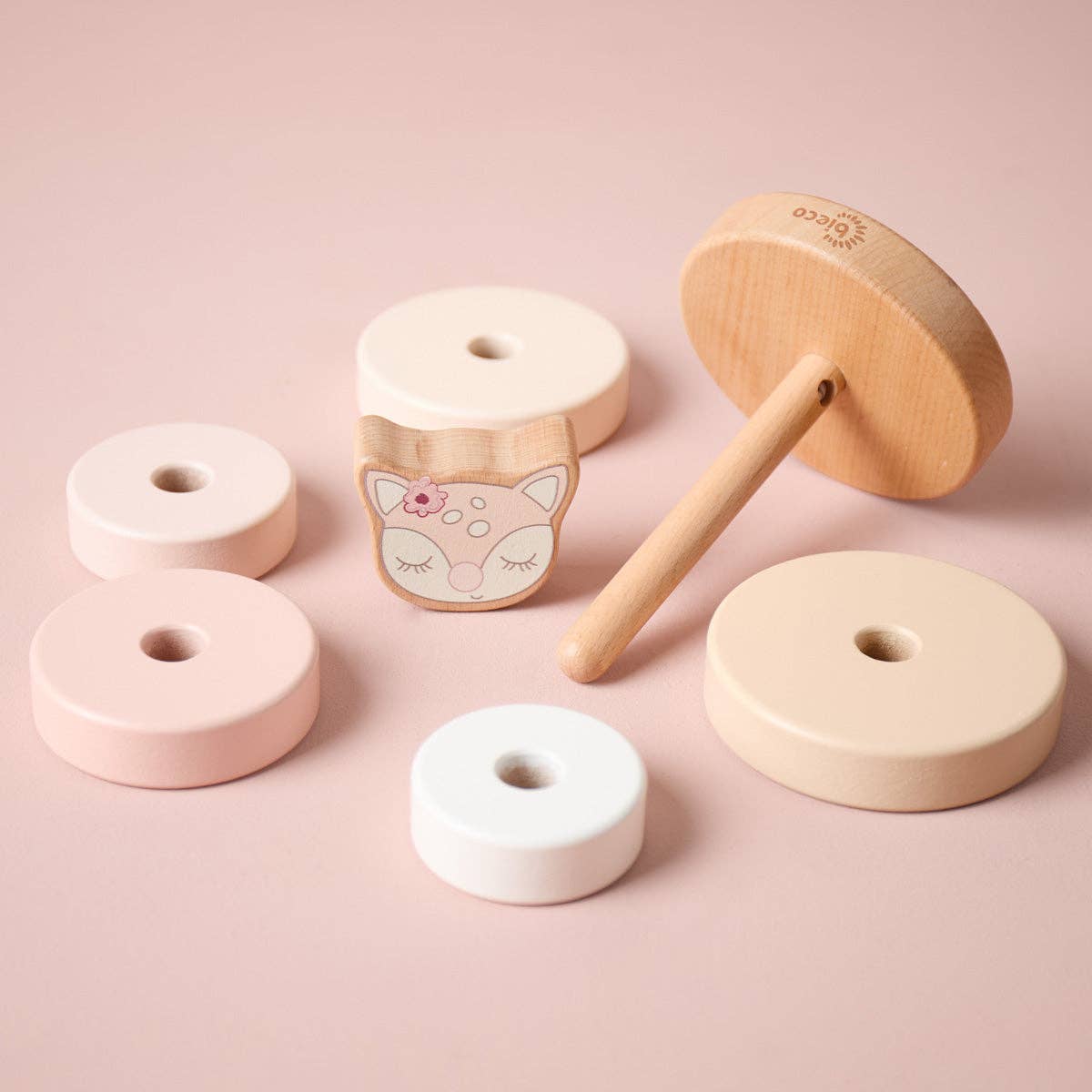 Bieco Spielwaren - Wholesale Wood Toy - Kids - STACKING TOWER DEER ELLA FSC®1