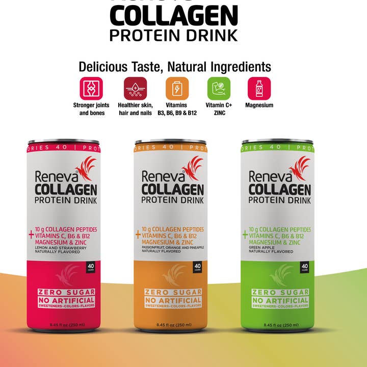 Reneva Collagen Drink and Powders - Wholesale Sports/energy drink - Reneva Collagen Protein Drink - Strawberry & Lemon6