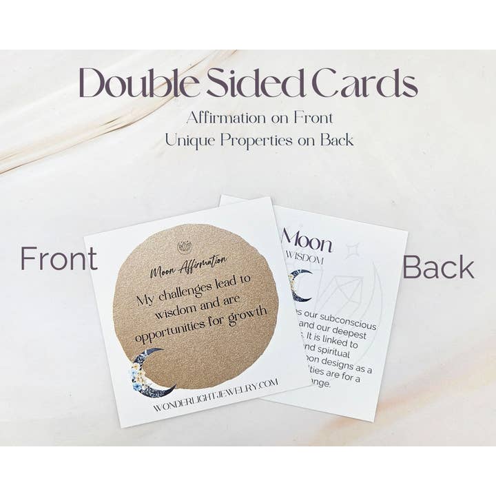 WonderLight Jewelry - Vendita all'ingrosso Forcine per capelli - Bastoncini per capelli Gemstone Moon - Moon/Wisdom6