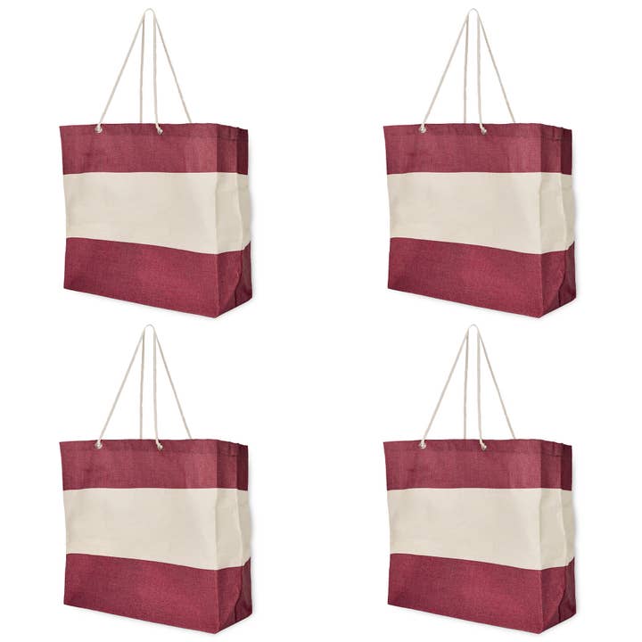 Set of 4 Durable Juco Shopping Bags, Promotional & Gift Bags for wholesale by ecojutebags