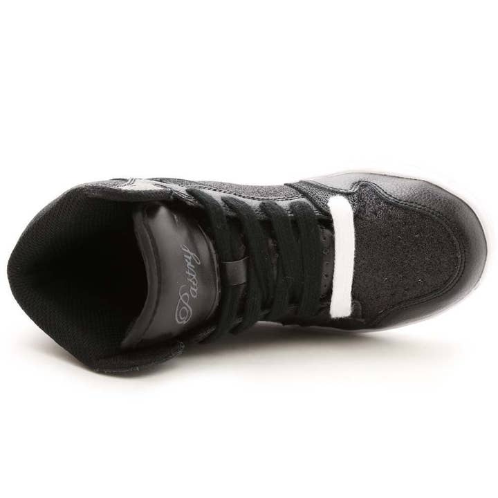 Pastry - Wholesale Lifestyle Sneakers - Kids - Pastry Glam Pie Glitter Youth Sneaker in Black/White