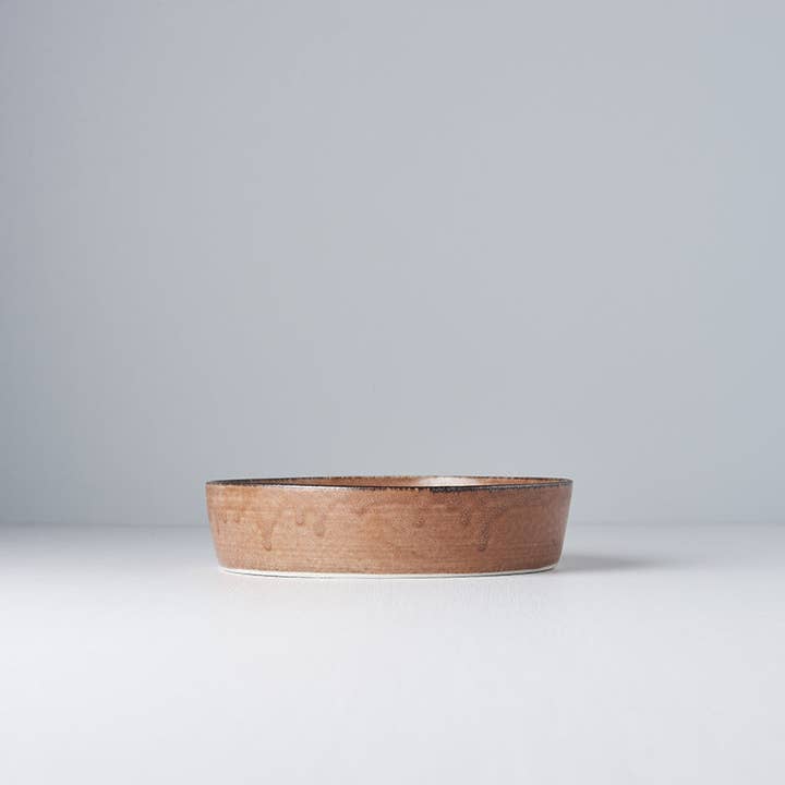 Made In Japan Tableware - Wholesale Dinner Plate - Toffee Plate with High Rim 17cm