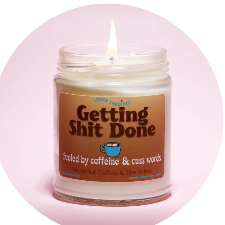 Lunar Landings - Wholesale Jar/Filled Candle - Hazelnut Coffee Soy Candle0