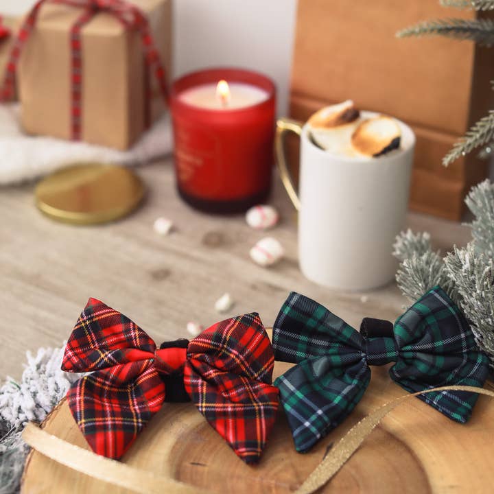 Cavology – wholesale Fluga - Hund – HUND FLUGA Röd Rutig Tartan Vinterunderland semester