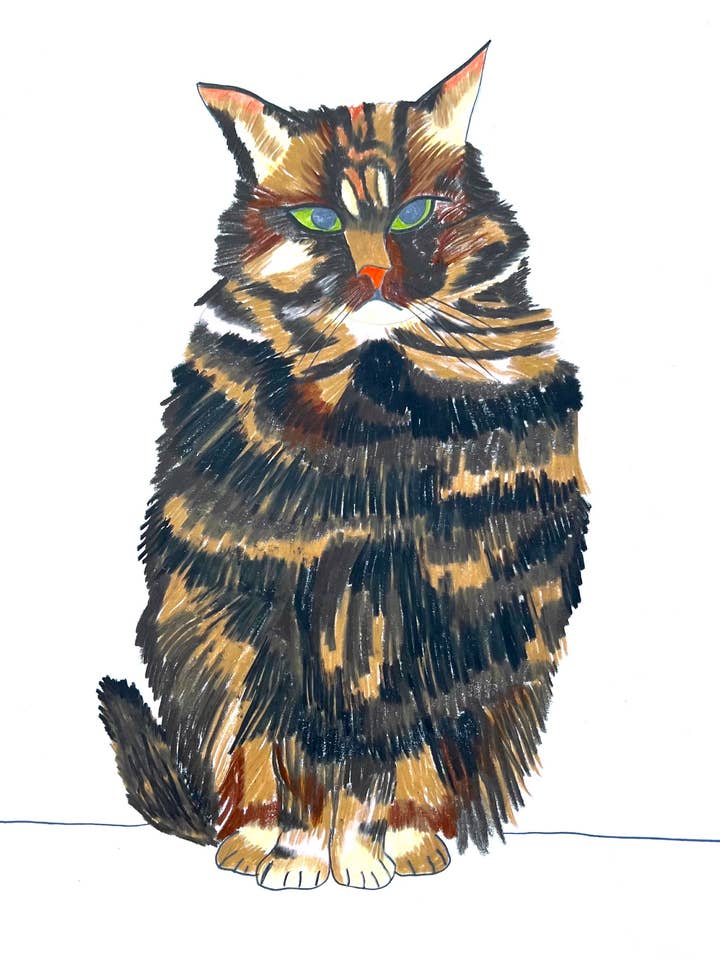 Margot Cat Cat Gratulationskort för wholesale av Natchie