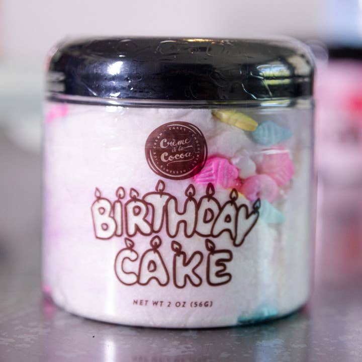 Birthday Cake Cotton Candy for wholesale by Creme de la Cocoa