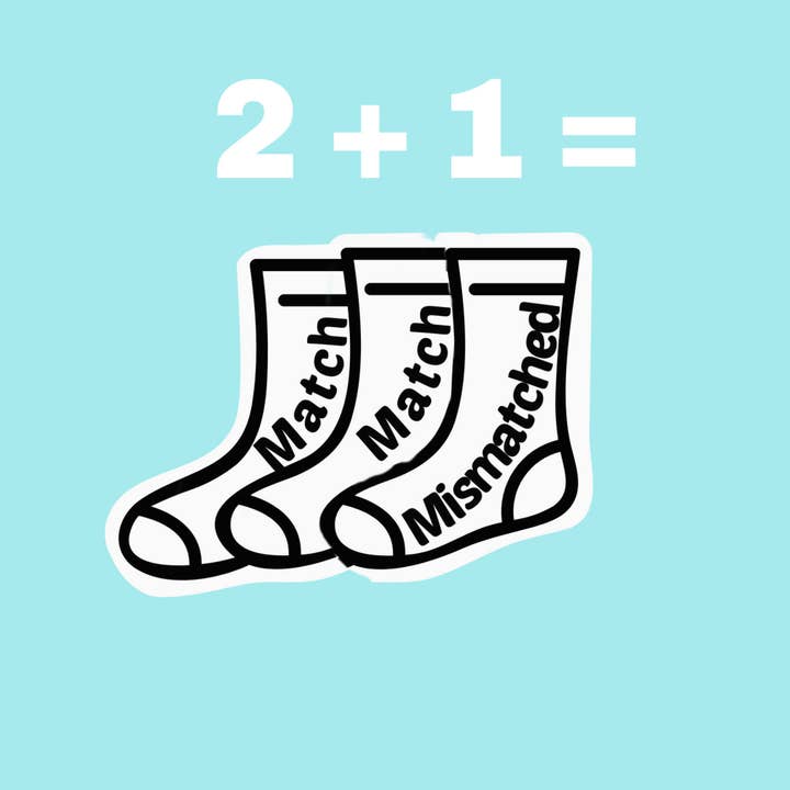Mismatched Sock Shop - Wholesale Socks - Men's - Matching Pair + Mismatched Spare - 3 Socks - Brown Triangle