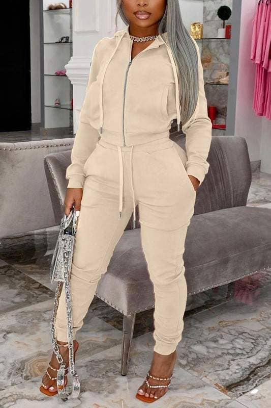 Flarix – Großhandel Set aus Oberteil und Rock – Damen – Jogging-Set mit Kapuzenjacke4