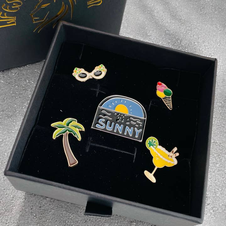 Jalina Anstecknadel-Set für den Großhandel von Huracan