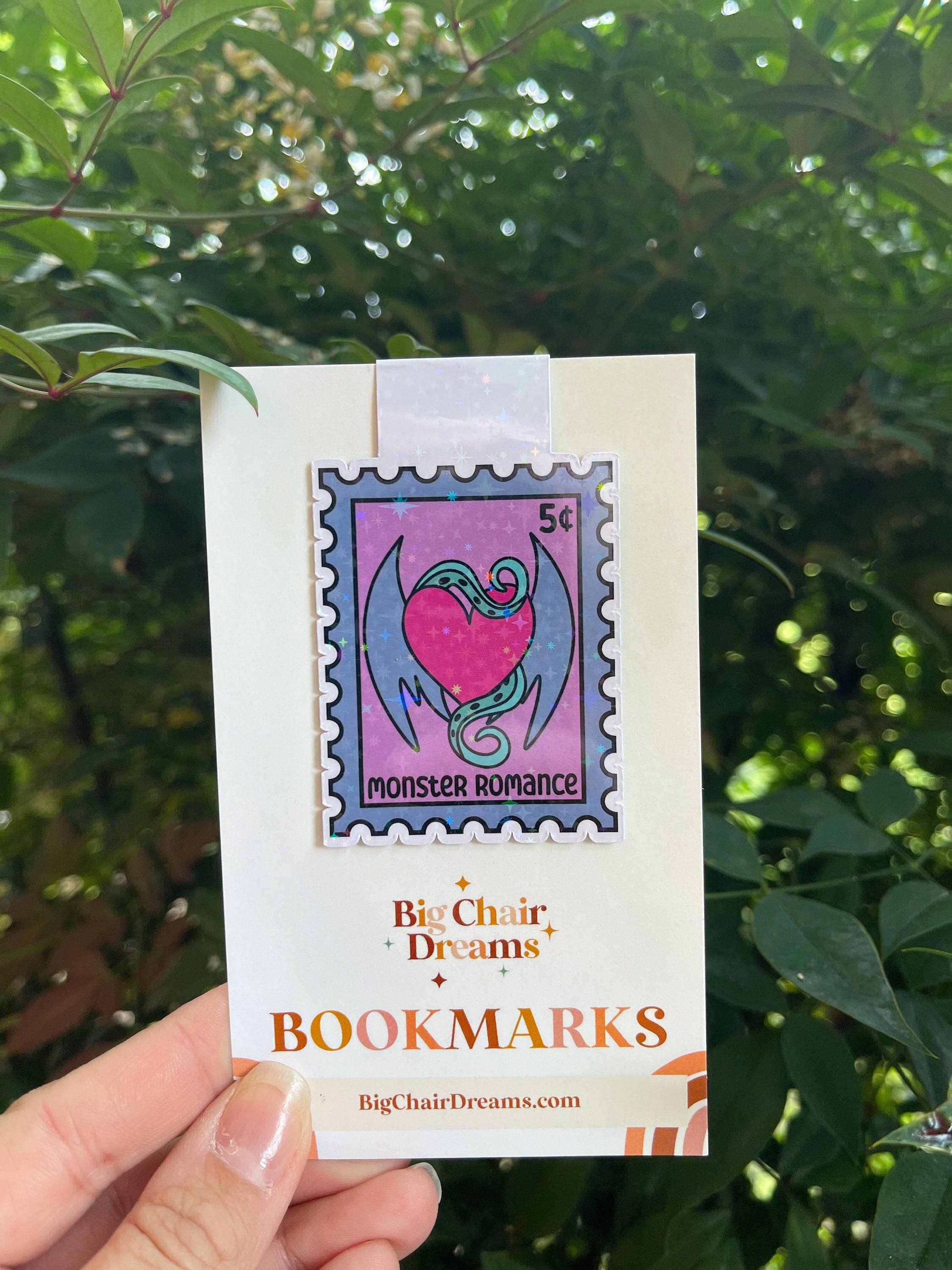 Big Chair Dreams – wholesale Bookmark – Monster Romance Stamp Magnetic Bookmark -  Book Lover - Smut - Booktok - bookish Sticker1