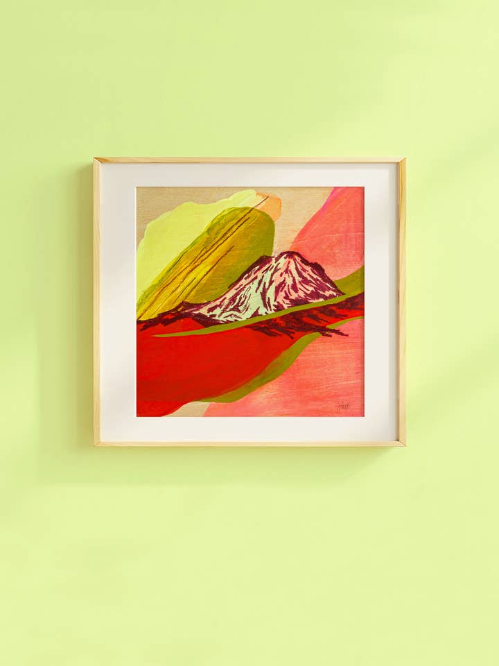 Kunstdruk Mount Saint Helen en de Blozende Zon voor wholesale door Juliann Choe