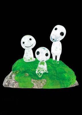 LASR – wholesale Decorative figurine – Studio Ghibli Princess Mononoke Forest Spirit 3D Crystal Puzzle Figurine1