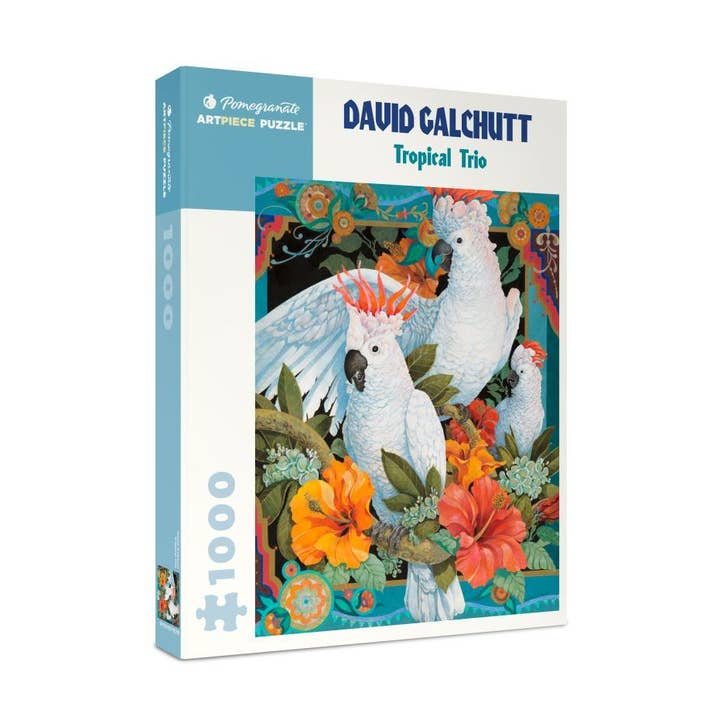 1000-Piece Jigsaw Puzzle-Galchutt-Tropical Trio for wholesale by Vevoke