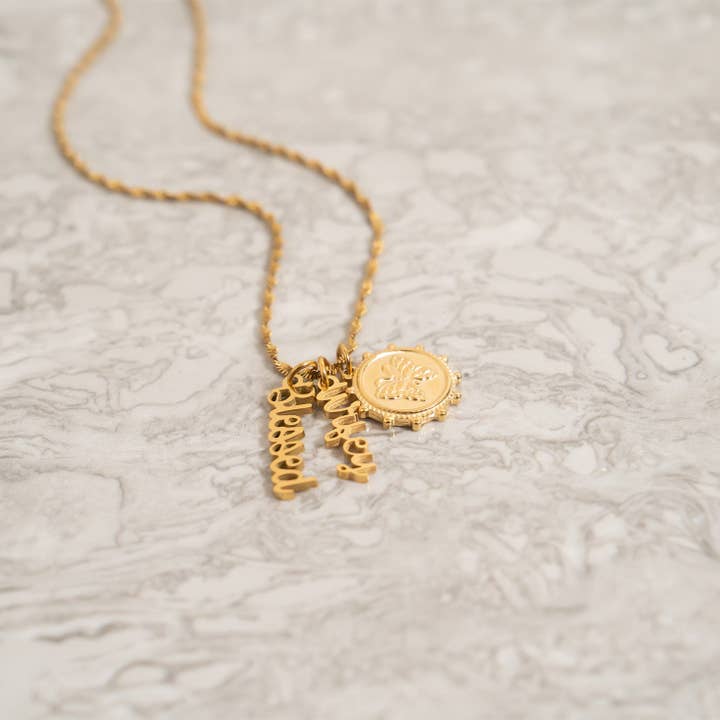 WJW - Wholesale Individual Charm/Pendant - 18K Gold PVD Stainless Steel Butterfly Pendant / PDL02975