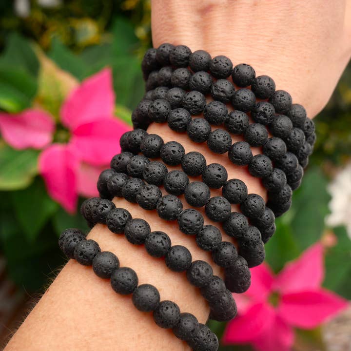 The Healing Sanctuary - Wholesale Beaded Bracelet - Lava Beaded Bracelets 8mm3