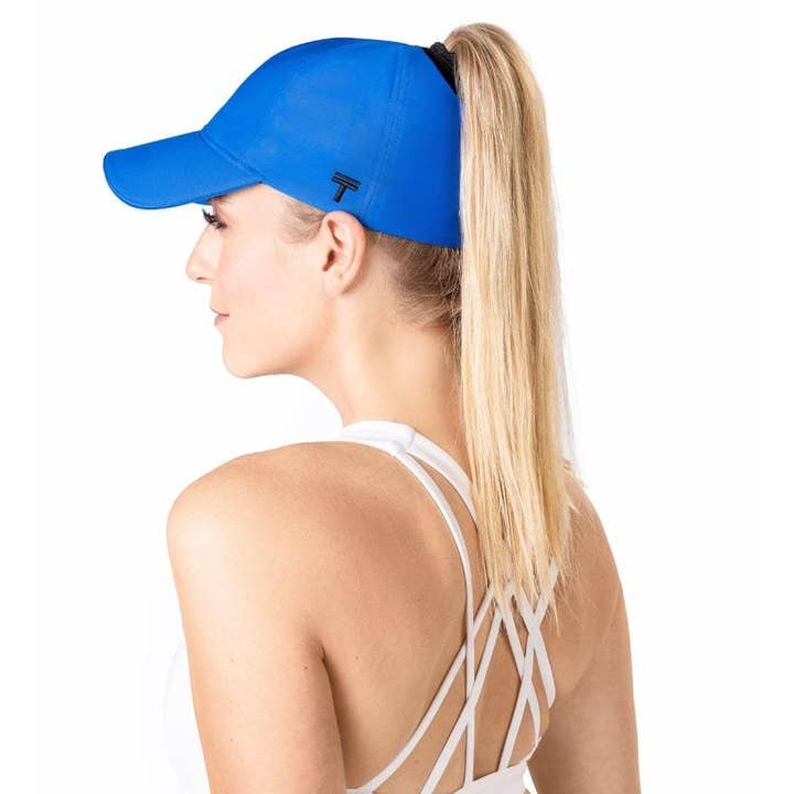 Casquette High Pony Tail | Performance 2.0 Sport Blue | TOP KNOT pour la vente par Top Knot Inc