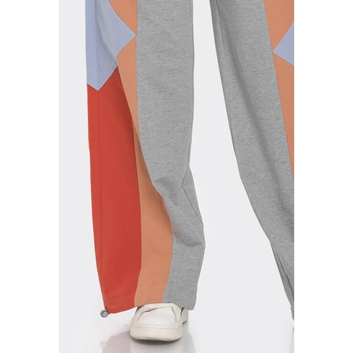Esmeray Clothing - Wholesale Lounge Set - Women's - 80s Inspired Color Block Zip-Up Sweatsuit Set