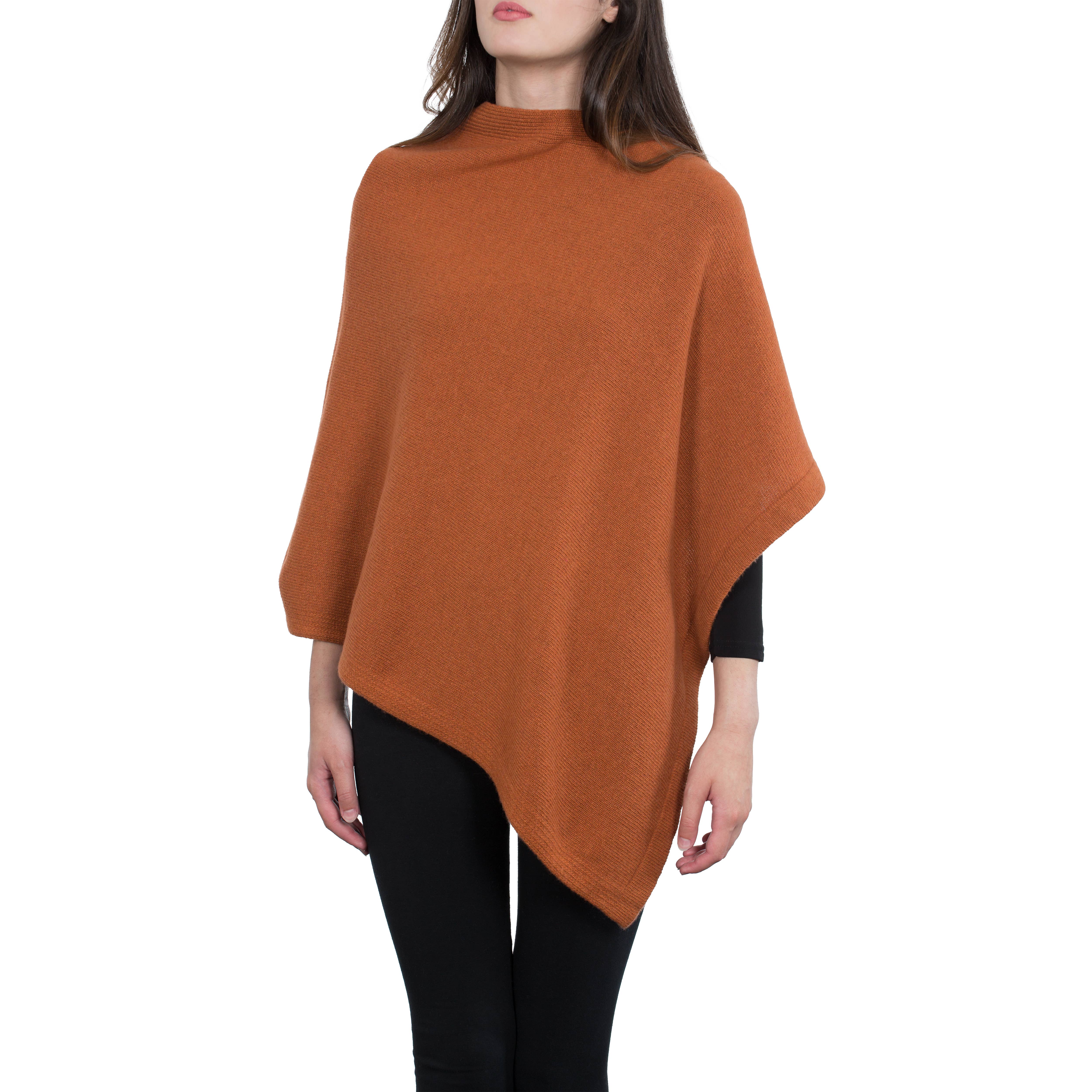 Assia di Brunetti Federica e C. s.a.s. – Engroshandel Poncho - Dame – Moon klassisk firkantet poncho i kashmirblanding13