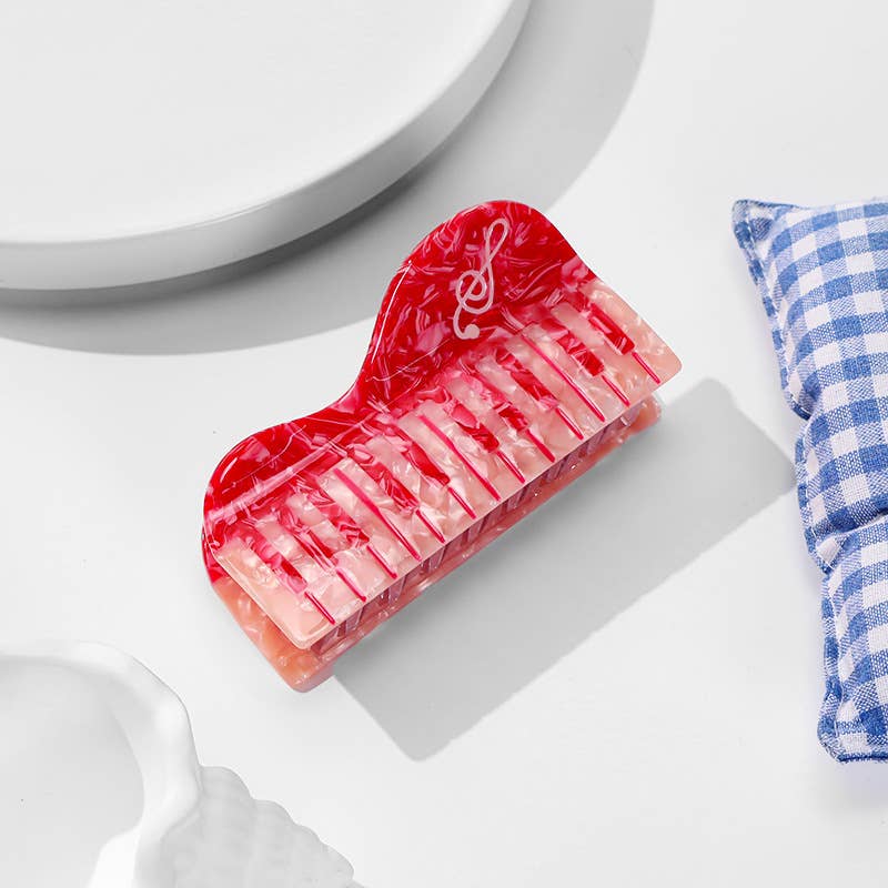 SoapElenGlen - Wholesale Hair Clip - Women's - Colorful Musical Note Piano - Inspired Hair Claw5